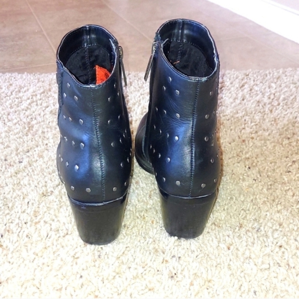 Harley-Davidson Women's Angela Ankle Boots In Black SZ 8M - Picture 6 of 9